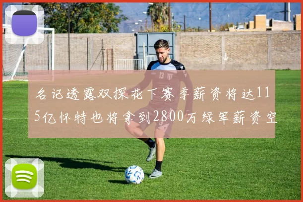 名记透露双探花下赛季薪资将达115亿怀特也将拿到2800万绿军薪资空间依旧紧张